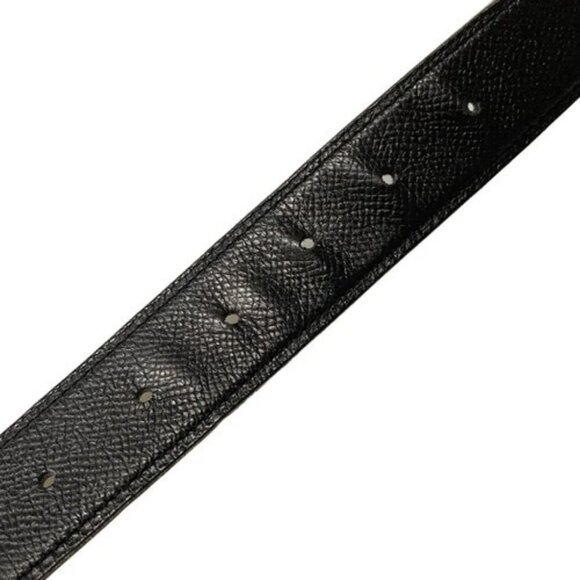 HERMES Double H - Black Brown Box Calf Veau Epsom Square L Belt